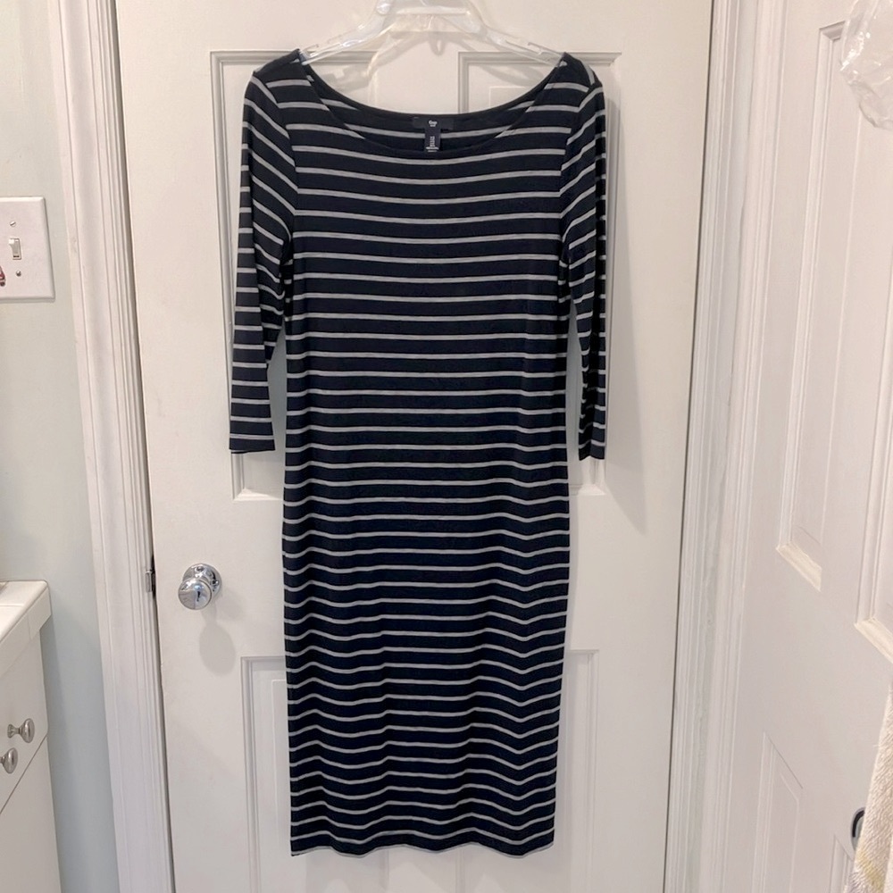 GAP Striped Midi Dress